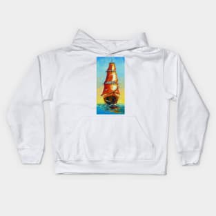 Scarlet sails Kids Hoodie